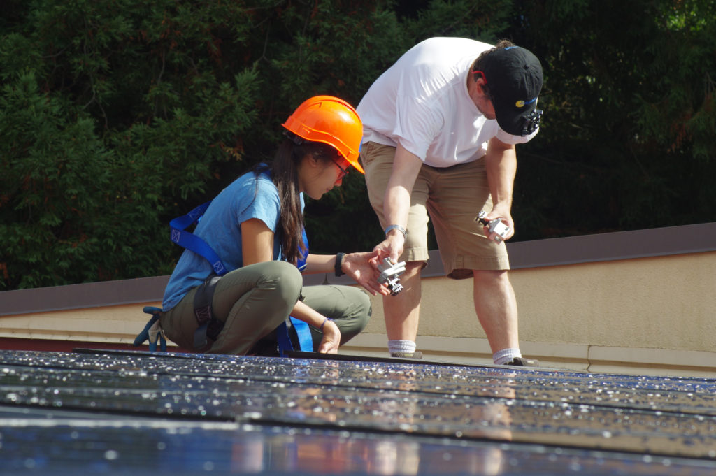 Installing the Schatz Solar Array