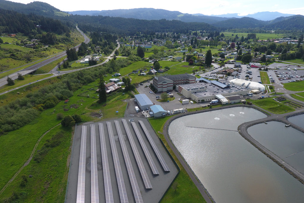 Aerial of Blue Lake Rancheria microgrid