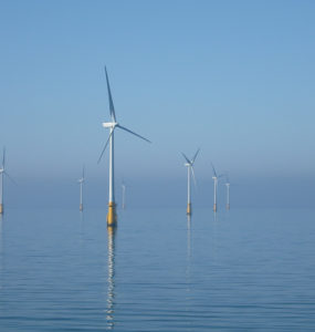 An offshore wind farm off Barrow, Ireland