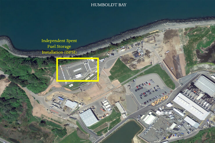Aerial image of Humboldt Bay nuclear site