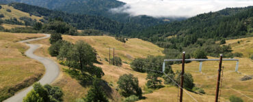 Transmission line runs through rural Humboldt County