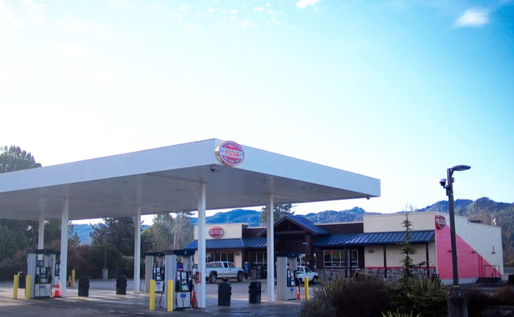 The BLR gas station and store.