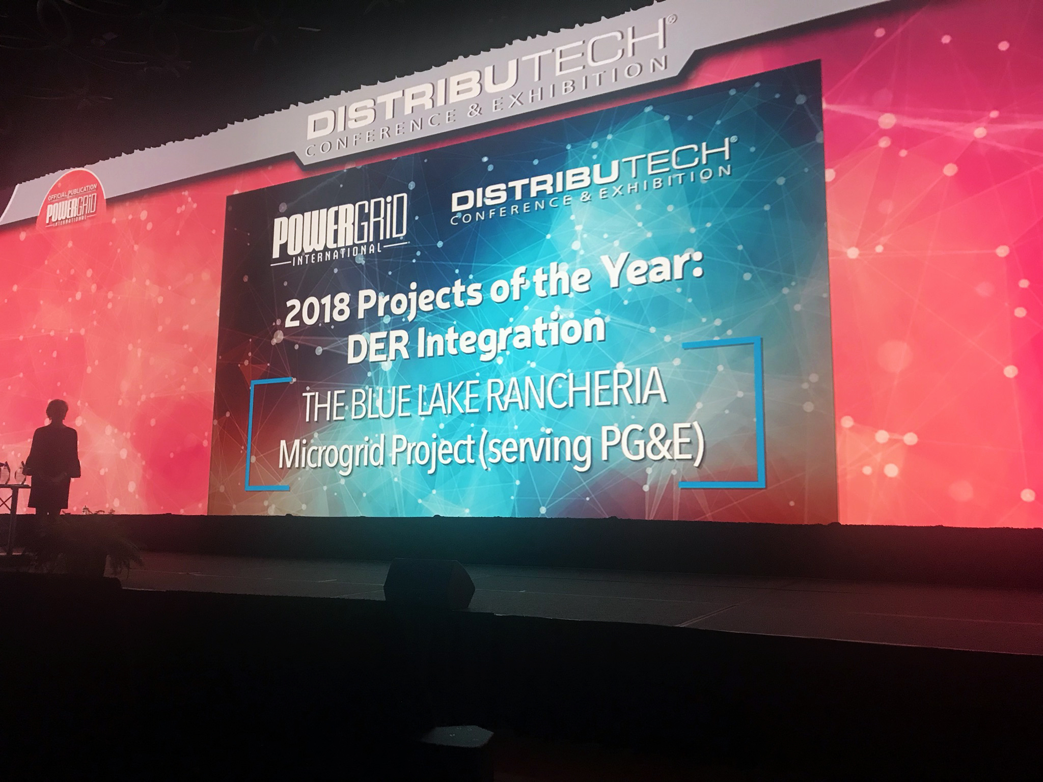 Blue Lake Rancheria microgrid wins Project of the Year Award at DistribuTECH conference