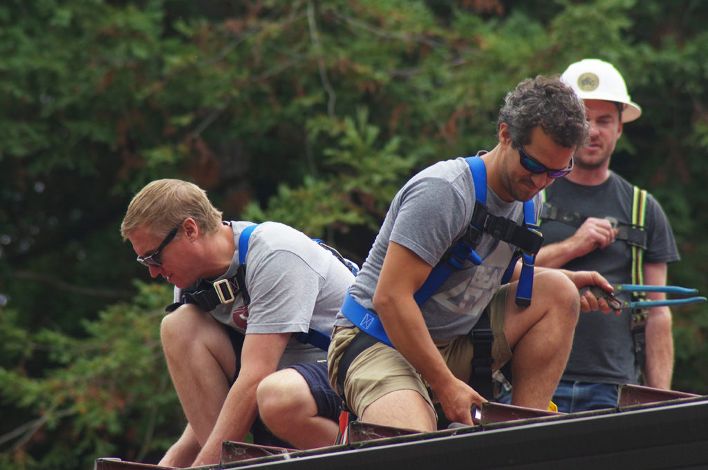 Nate and Marcelo on the roof