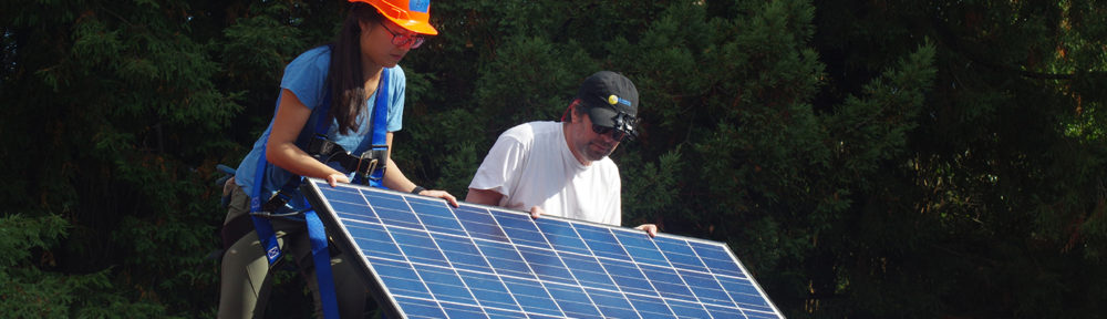 The Schatz Center roof goes solar
